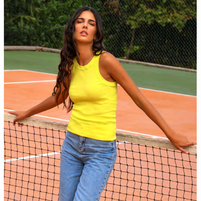 Canotta Donna Sloggi Happy Cotton Spaghetti Top - Morbida In Cotone E Poliammide - Nuova Con Etichette